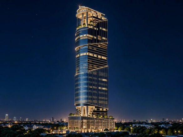 Exterior view of 1970 Office Tower at Business Bay by Al Habtoor Group, Business Bay, Dubai