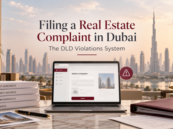 Filing a Real Estate Complaint in Duba The DLD Violations System