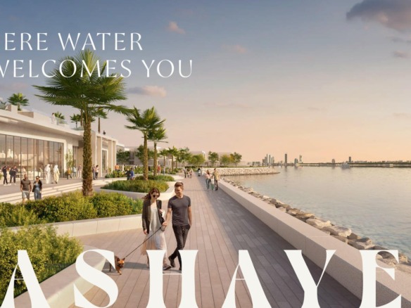 Waterfront promenade at Bashayer, Hudayriyat Island, Abu Dhabi