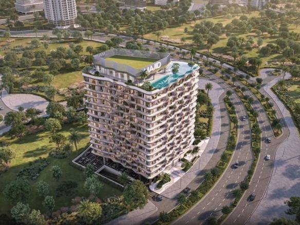Exterior view of Jura Terraces at Dubailand Residence Complex by Majid Developments, Dubai Land Residence Complex, Dubai