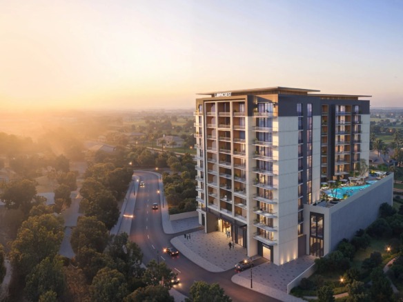 Exterior view of Lawncrest at Dubai Production City by Zimaya Properties, Dubai Production City, Dubai