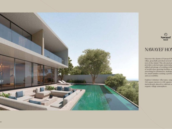 Nawayef Homes villa with pool terrace on Hudayriyat Island