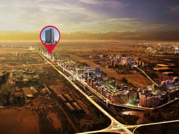 Samana Business Hub, Jebel Ali: location aerial in Jebel Ali