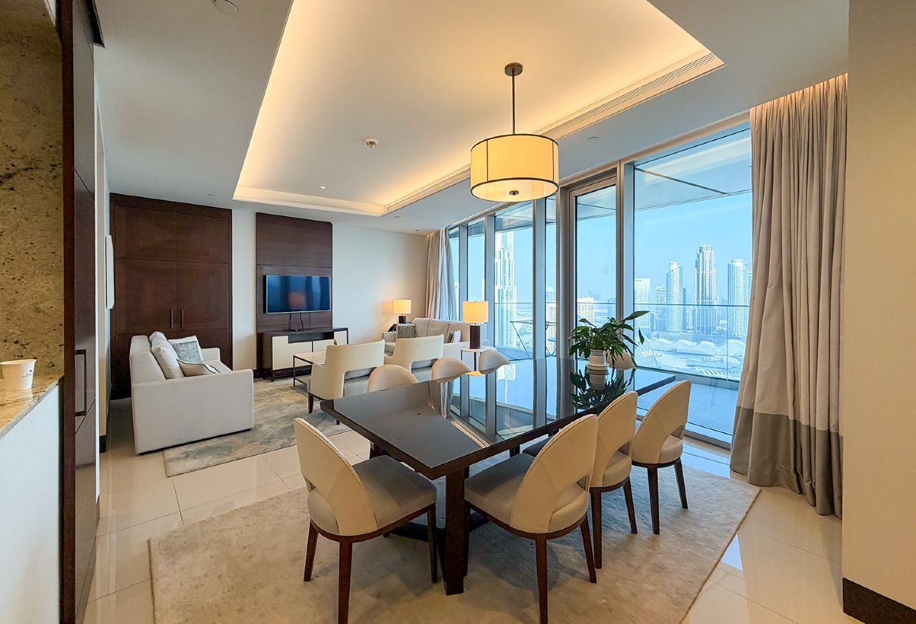 3 Bed+ Maid | Burj Khalifa View | Furnished