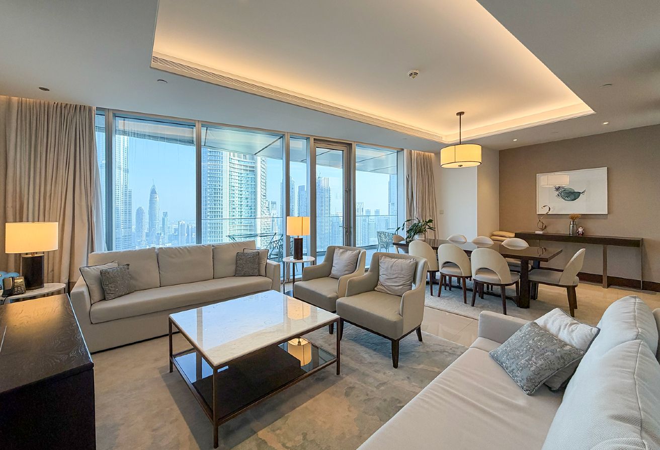 3 Bed+ Maid | Burj Khalifa View | Furnished